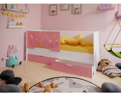 Детская кровать ''Бабочки'' 180*80